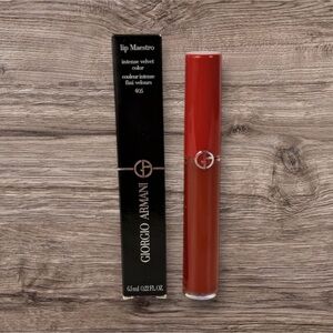 Giorgio Armani Lip Maestro Liquid Lipstick Sultan 405 Intense Velvet Color New